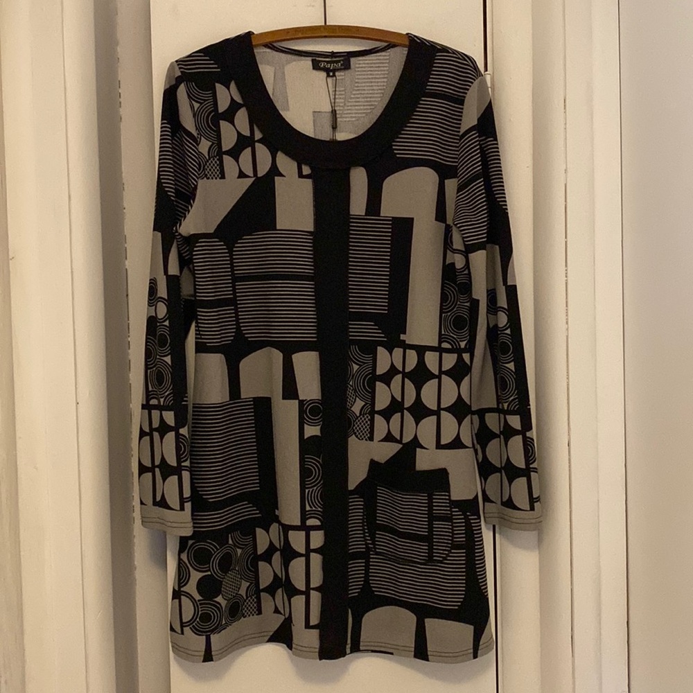 Papa Vancouver size M “Me Boutique” go go patterned mini dress new with tags